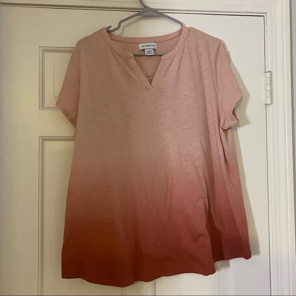 Liz Claiborne Ombré top size XL
